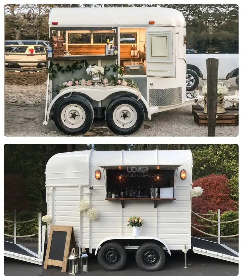 Custom Vintage Taco Street Food Van Cart Fast BBQ Trailers Mobile Food Trucks For Sales