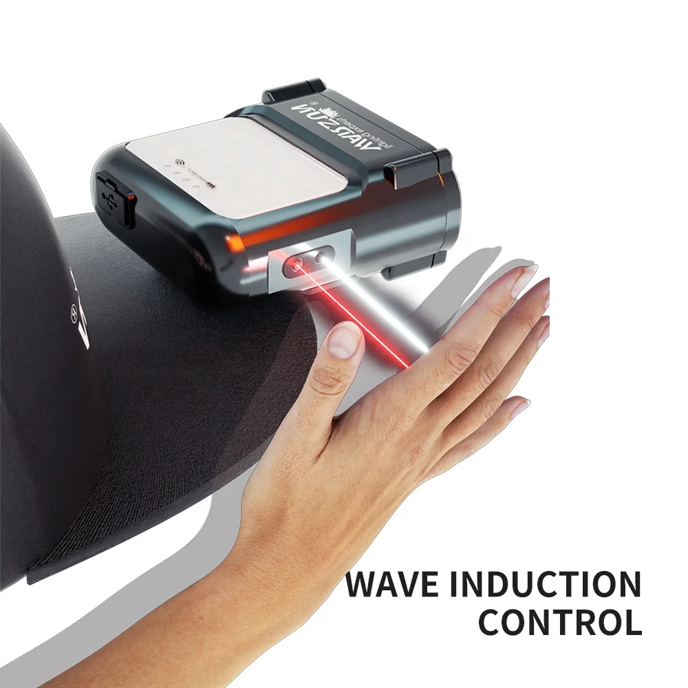 WARSUN MD8 Manufacturer Wave Sensing Infinite-less Dimming Rechargeable LED COB Head Torch 1000lumen IPX5 Lamp Light Headlamp