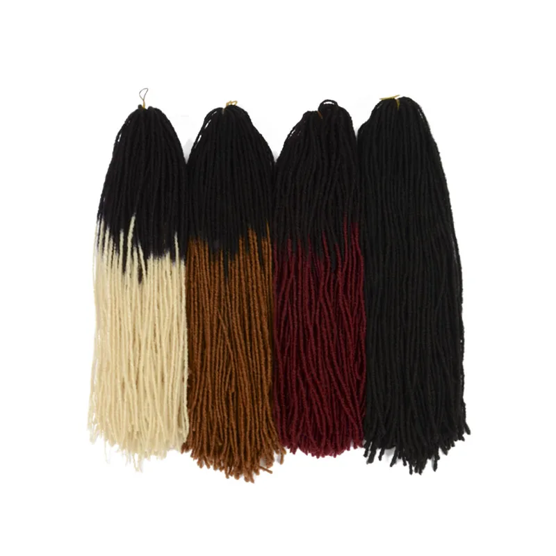 Factory Discount Sister Lock Crochet Hair 54 Strands per pack Factory Wholesale 18 Inch Crochet Sister Locs Braids For Girl