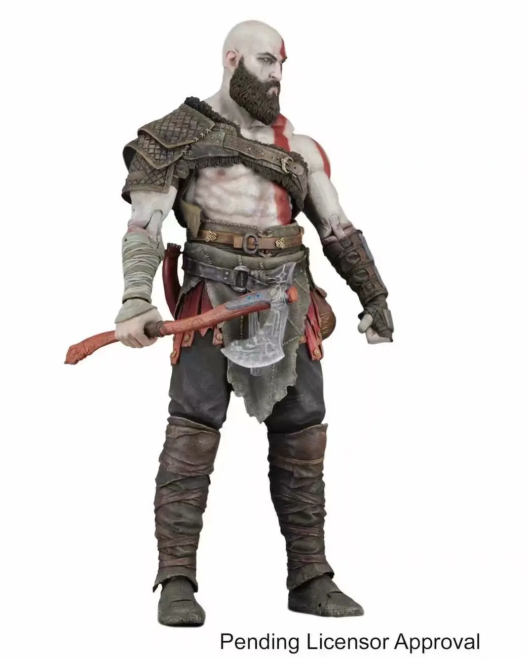 God of war 4 kratos action figure deluxe edition 7 inches of movable kratos ye/head/flame knife version model doll toys NECA