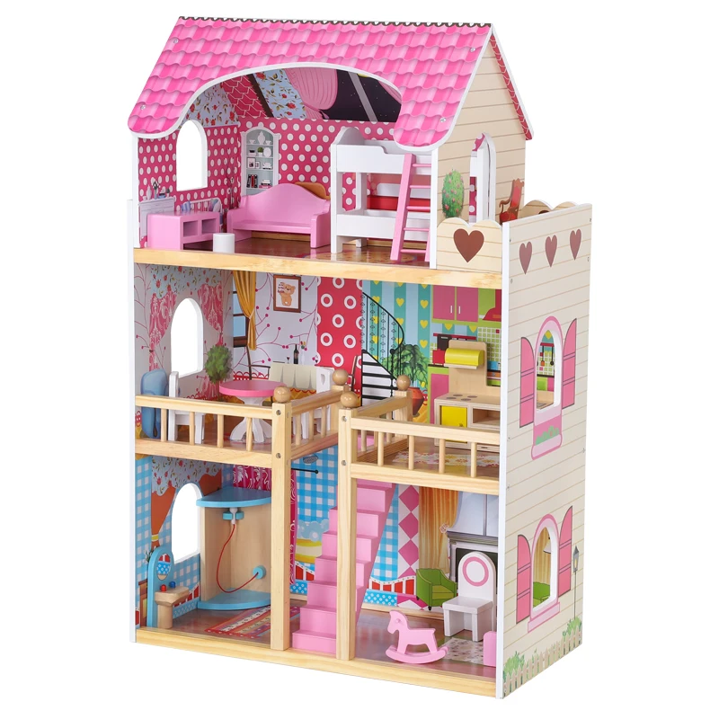 Деревянные кукольные домики, домик сюрприз, кукольный домик, набор для приготовления пищи, игрушки, ролевые игры, Обучающие игрушки роботы (1600094332755)