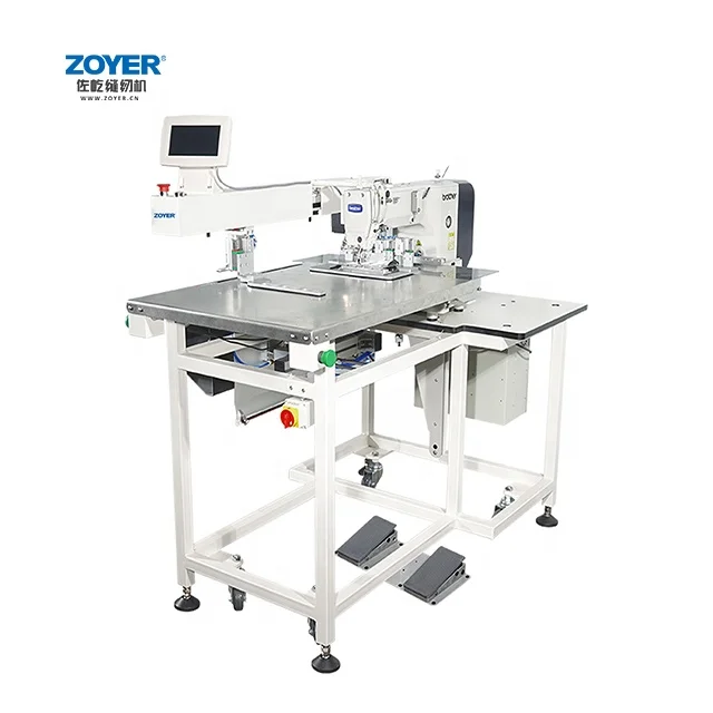 ZOYER ZY311MJ-J Automatic J Stitch Sewing Machine Single Needle Computerized with Flat-Bed for Retail and Hotel Industries