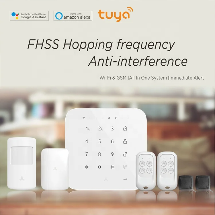 maxkin wireless intrusion whole sale all in one DIY GSM WiFi alarm systems Touch Screen smart home TUYA security systems