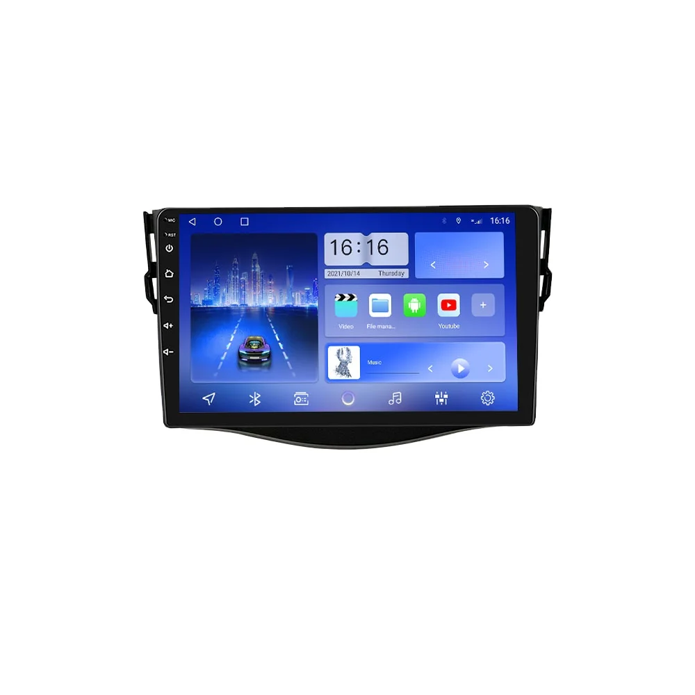 For Toyota RAV4 2007-2012 Radio Headunit Device Double 2 Din Octa-Core Quad Android Car Stereo GPS Navigation Carplay