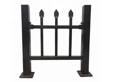 Wholesale Prices Backyard Black Aluminum Galvanized Iron Garden Post With Steel Fence Panels