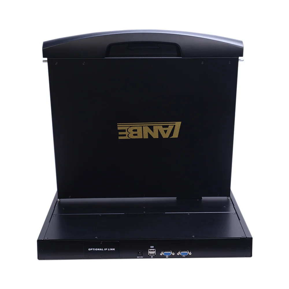 High Density 1920*1200@60HZ Dual-rail VGA Interface 1 Port LCD KVM Switch