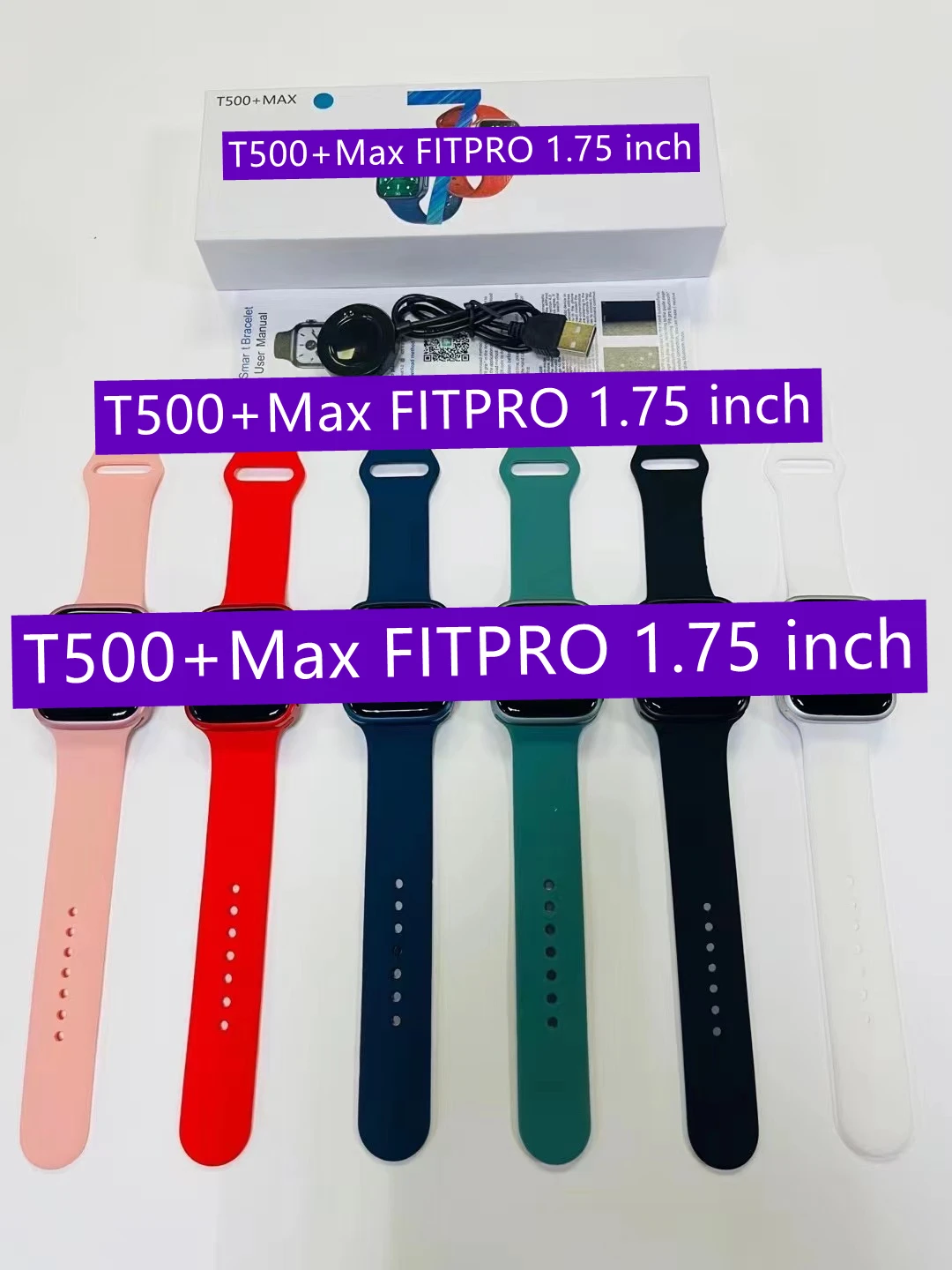 T500+max smart watch series 7 montre waterproof smartwatch plus t500 pro max seri 7 iwo reloj inteligente