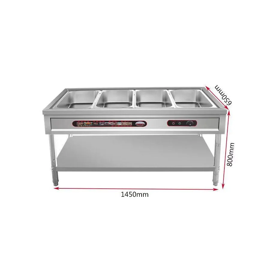 Table Counter Top Stainless Steel Commercial Electric Buffet Hot Soup Food Warmer Bain Marie for sale