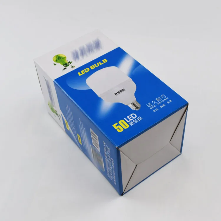 Customized Recyclable Corrugated Tuck Top Snap Locked Bottom Packaging Consumer Electronics Led Light Bulb Paper Box