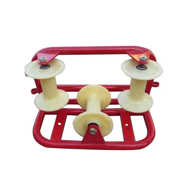 Stringing Line Tool Cable Pulling Roller Ground Corner Pulley for Transmission Line