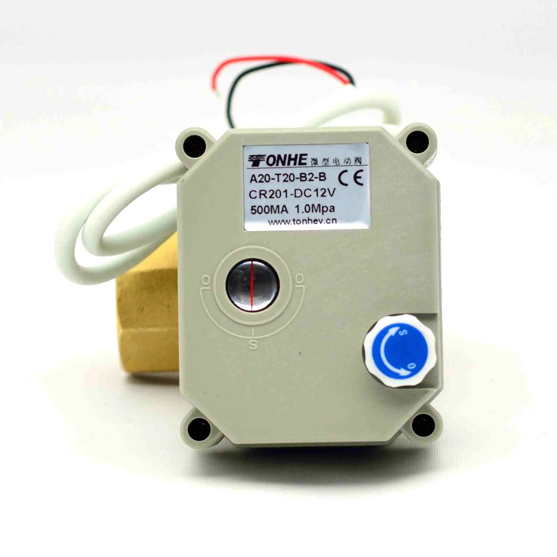 2 way WRAS approved  3/4' AC220V brass electric motorized  ball valve with manual override