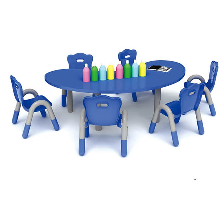 Коммерческий милый стол и стулья из ПВХ для детей, передвижной стол для учебы, школьный стол и стулья
