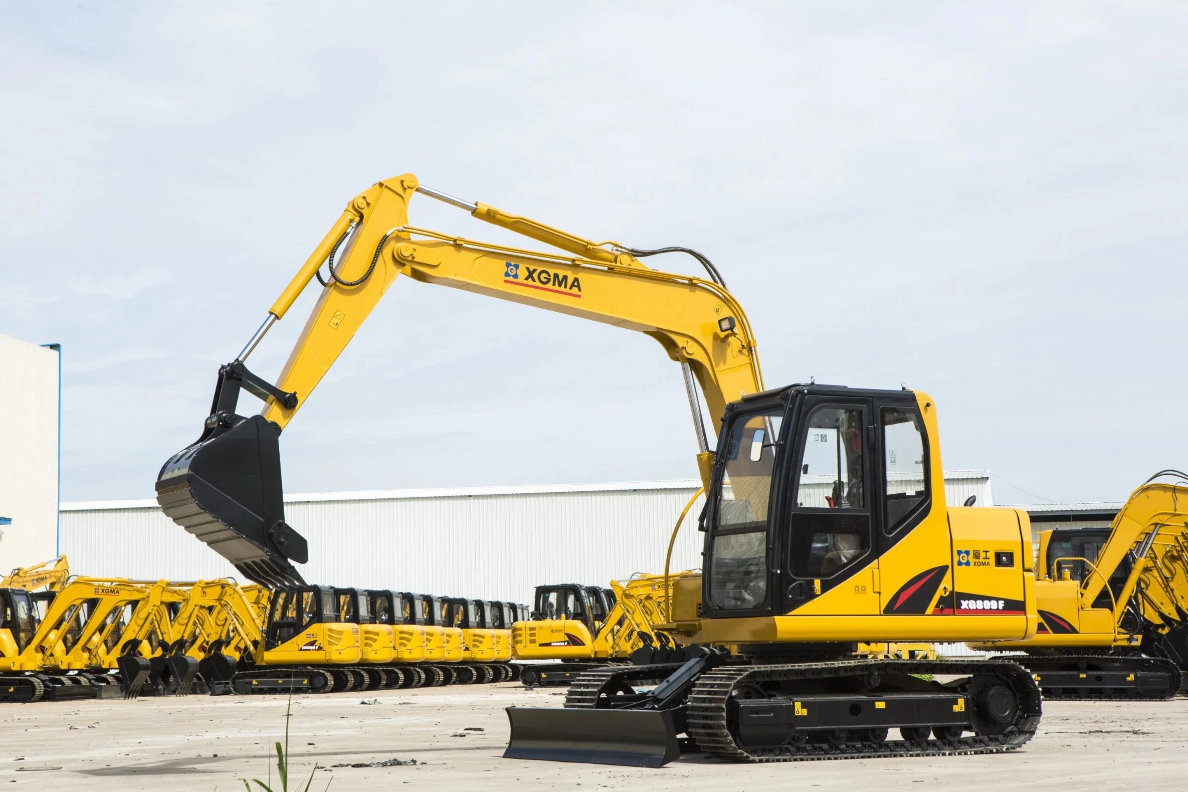 XGMA Brand 8 Ton  Crawler Excavator XG809F