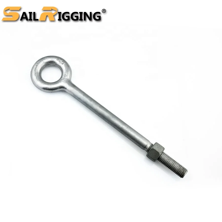 Machinery Us Shoulder Type G291 Forged Lifting Eye Bolts with Long Shank