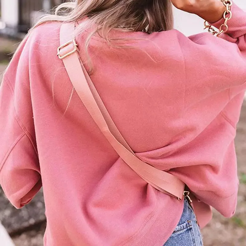 New Arrival Hot Selling Pink Nylon Fanny Pack Ladies Crossbody Sling Bum Waist Bag Water Resistant Monogram Adjustable Strap