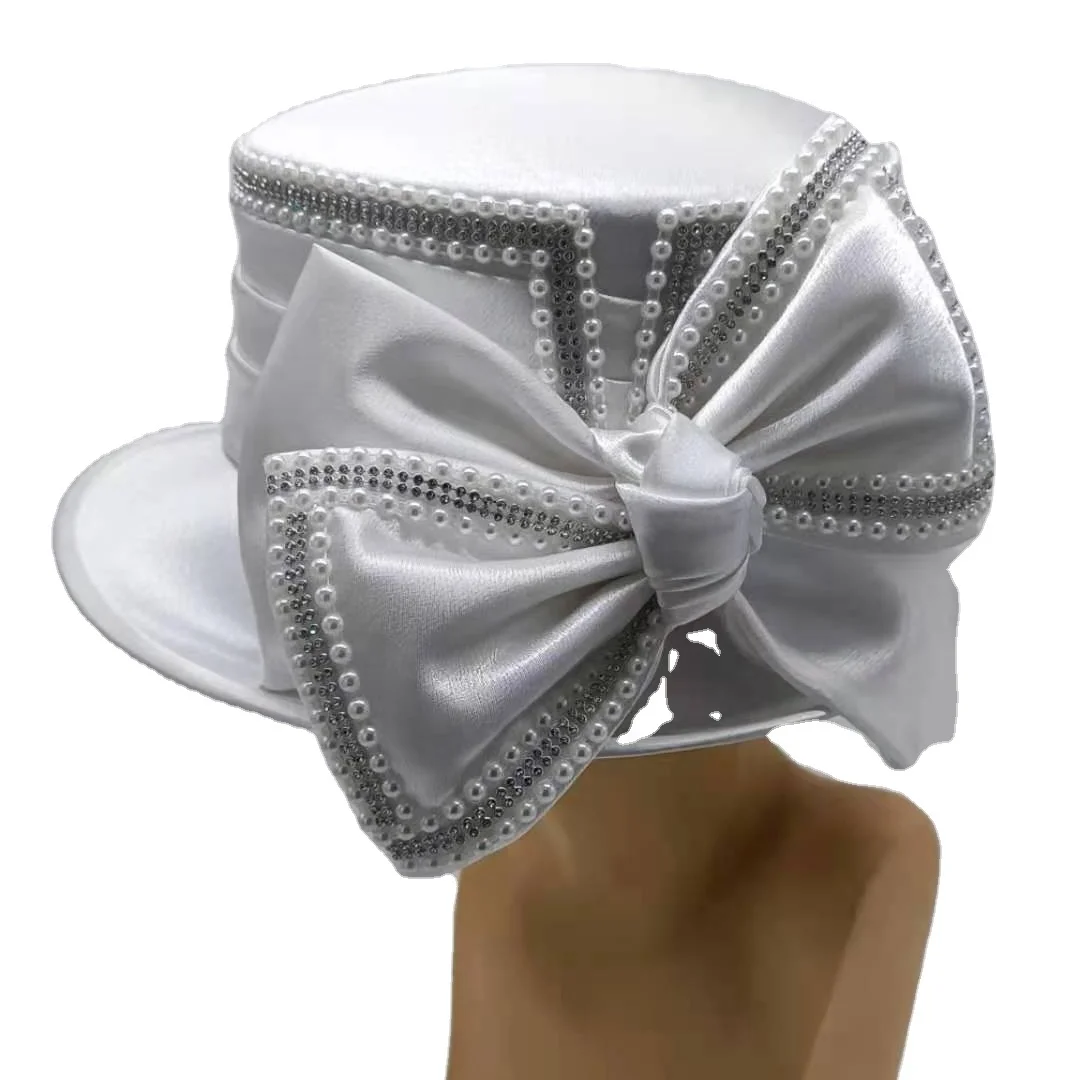 Женская шляпа The Wonder Europe, элегантная белая шляпа с широкими полями для торжественных вечеринок, для церкви и торжественных случаев, оптовая продажа