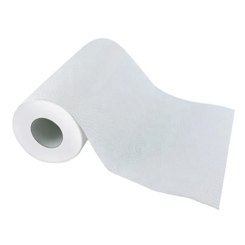 High Quality Wood Pulp Ultra Absorbent Disposable Home Use Kitchen Cleaning Paper Towel Roll 2ply