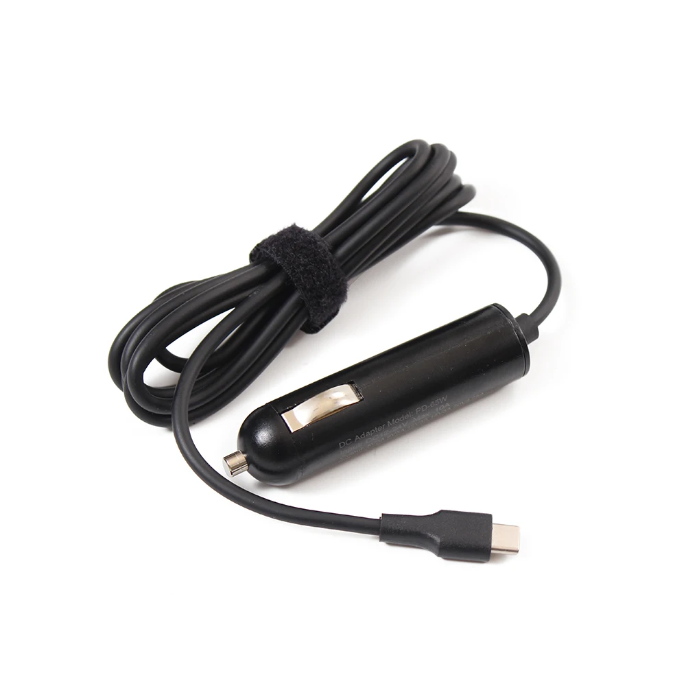 Multi-Purpose 65W PD 5V3A 9V3A 12V3A 15V3A 20V3.25A Car charger For Tablet PC