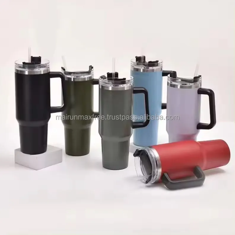 USA Warehouse 40oz H1.0  H2.0 Tumbler Flowstate Double Wall Stainless Steel Vacuum Insulated Travel Mugs With Handle