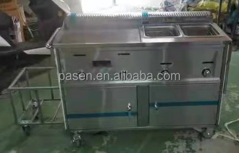 Mobile Street Food Cart Street Snack Carts Food Vending Carts For Frying