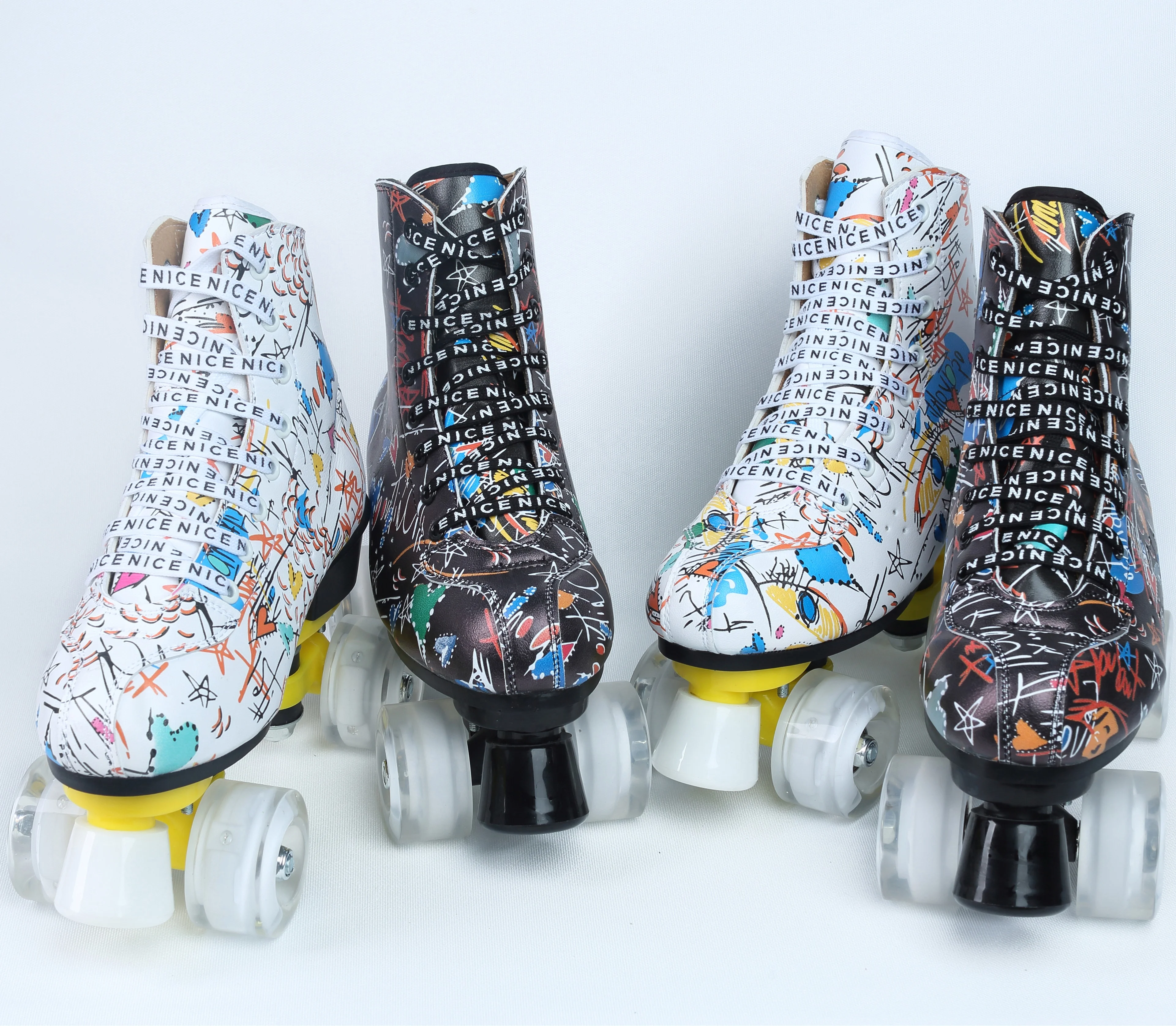 Chinese wholesale fashion roller skatesDouble row of skates figure skating shoes