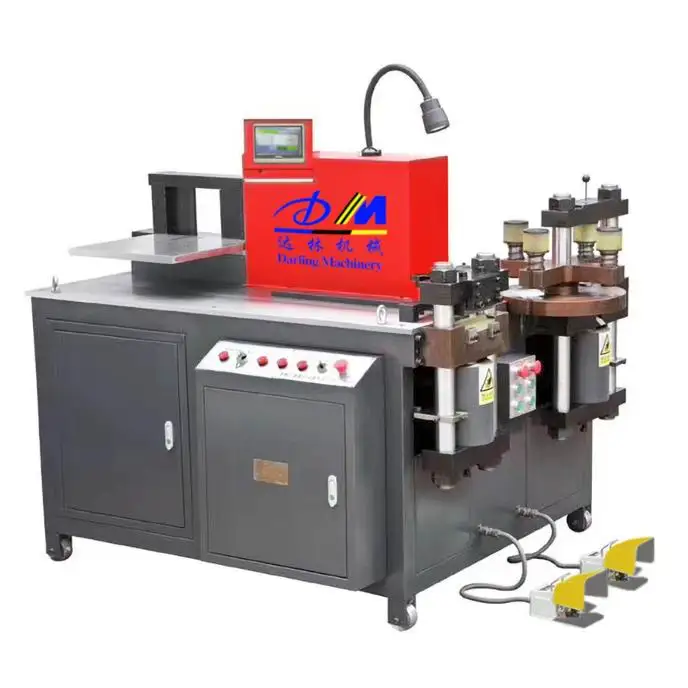New type busbar punching stamping and shearing function machine DMZT-303K 12x150mm flexible busbar bending machine