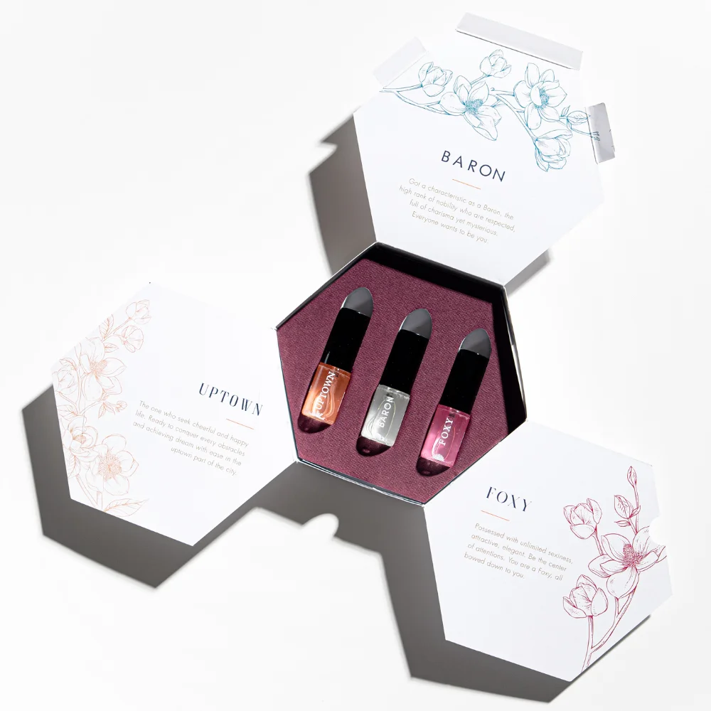 Good Quality Alt Perfumery Starter Kit Discovery Set Mix Package BARON UPTOWN FOXY with Travel Size Perfume for Unisex