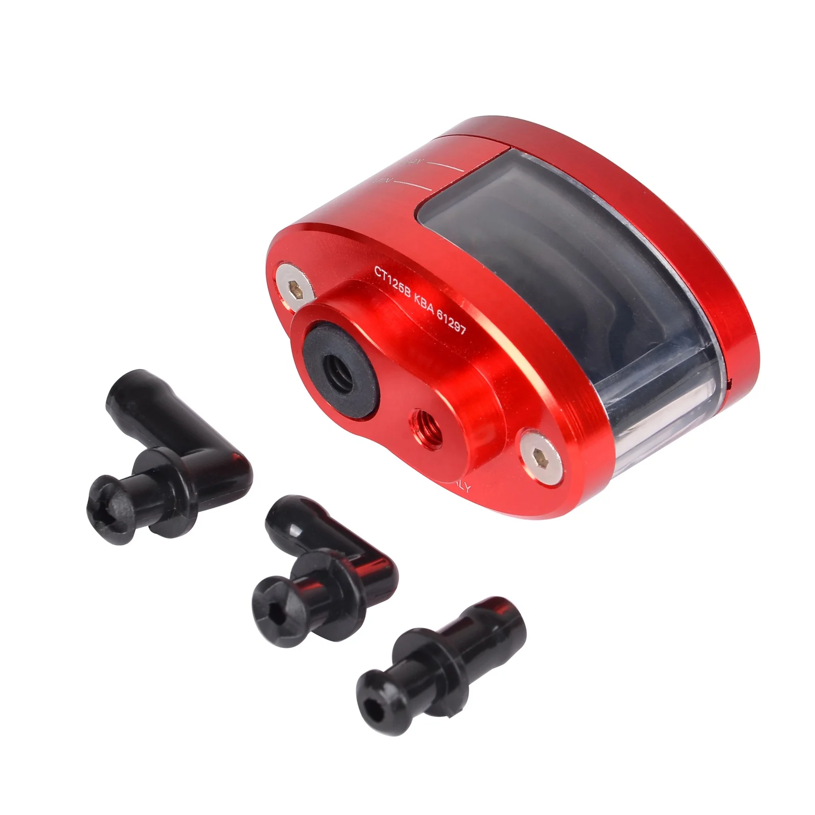 Universal Motorcycle Red Motorbike Brake Clutch Tank Cylinder Fluid Oil Reservoir Cup Tank For Honda Kawasaki Yamaha Suzuki