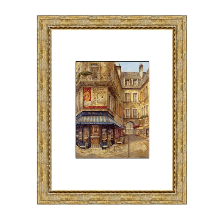 Polystyrene wood-like ps mirror photo picture frame moulding from Yiwu China