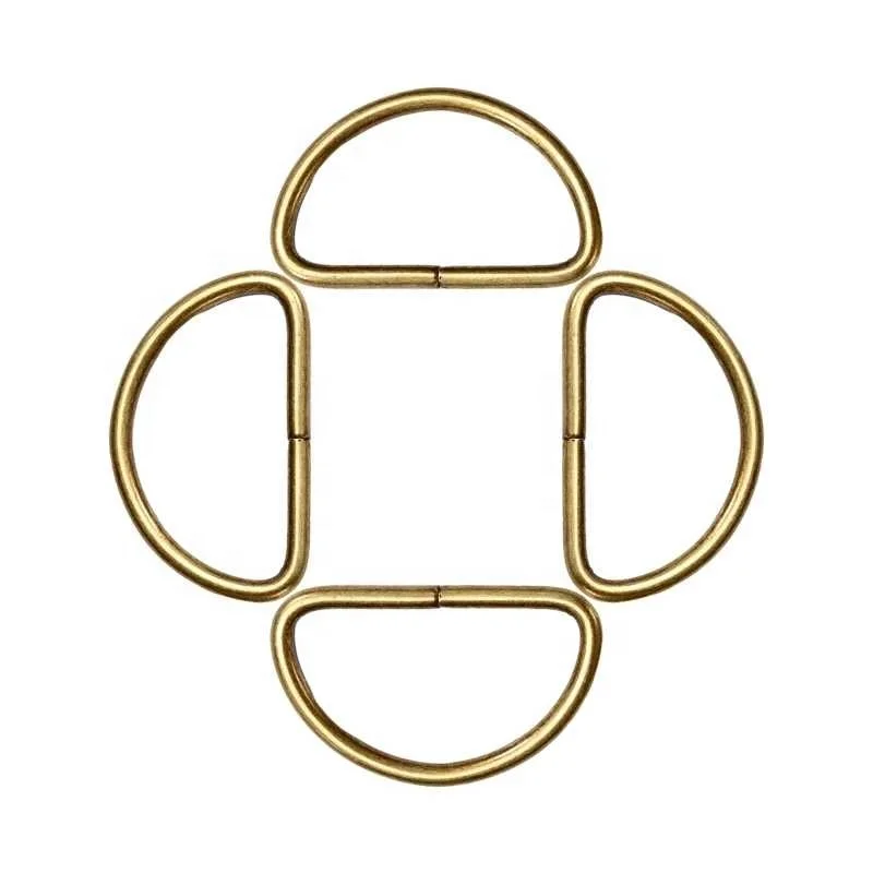 Винтажные металлические D-образные кольца-пряжки для одежды рукоделия шитья багажа ручной работы сумок кошельков ручные
