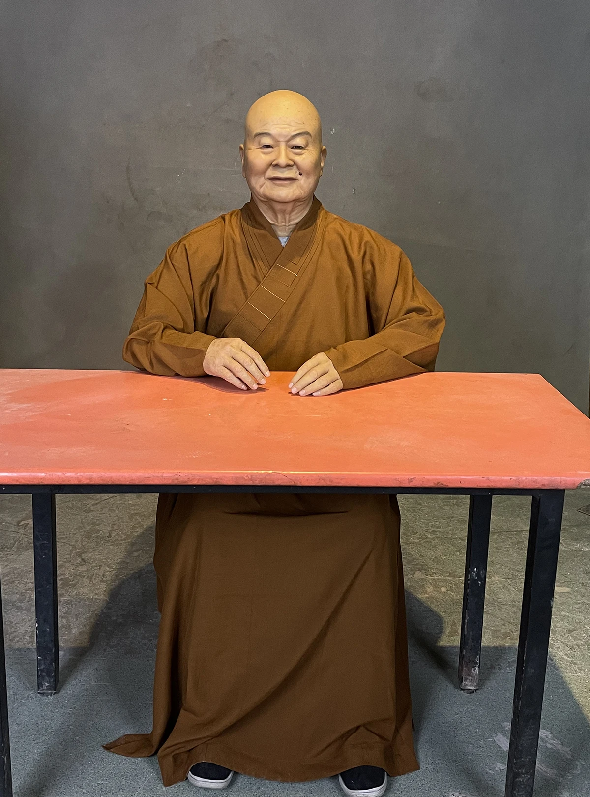 Museum Statue Realistic Lifesize Buddhist Celebrity Silicone Wax Mannequin Master Nebula