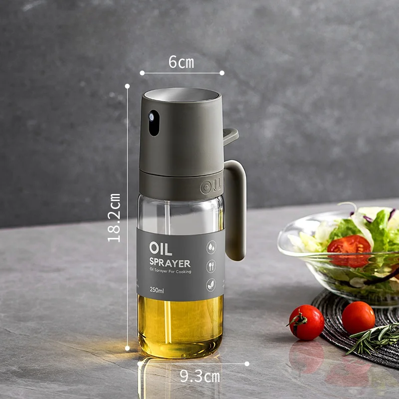 250ml Oil Dispensers Olive Oil Sprayer Mister for Air Fryer Salad Baking Cooking Wine Vinegar Soy Sauce Oil Spray Bottle