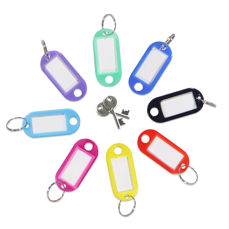Custom Note Writable Ldentifier Keychain for Differentiating Plastic Hang Tag Luggage Label