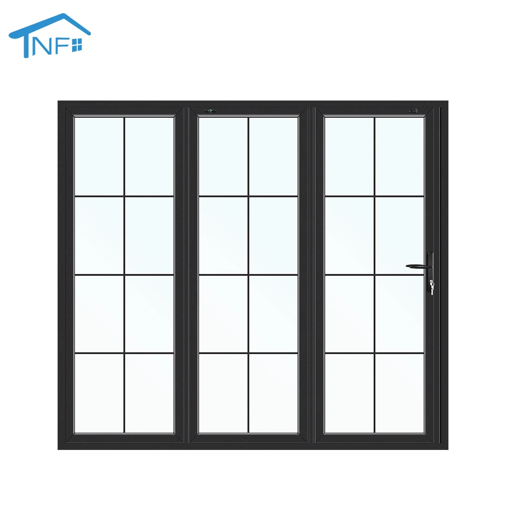 Modern Style Aluminum Folding Doors Patio Doors Exterior Folding Door