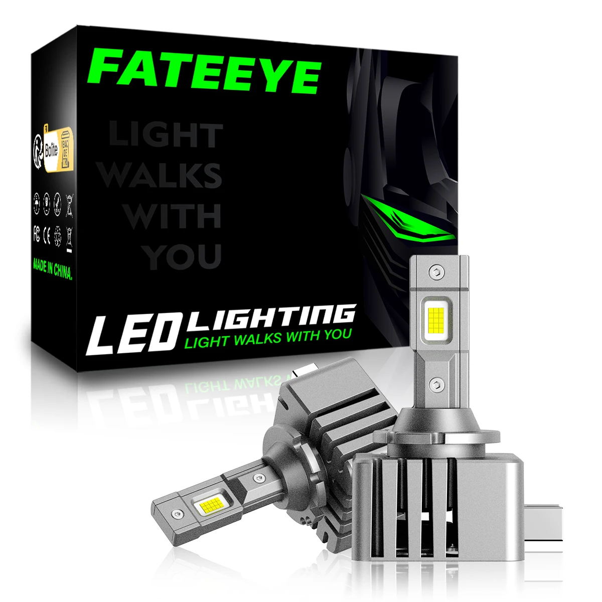 Fateeye D Series Car Led Headlight 70W 6500K D1S D2S D3S D4S D5S D8S led headlight bulb D1S xenon bulb replacement kit D1S lamp