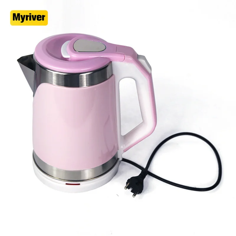 Myriver Factory Cheapest Plastic Cordless 201 304 Stainless Steel Coloured Electric Tea Kettles