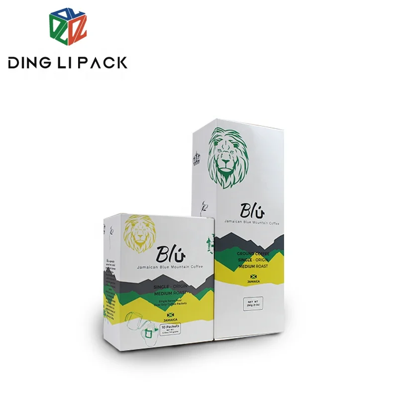 Manufacturer oem art paper cardboard box for coffee bean