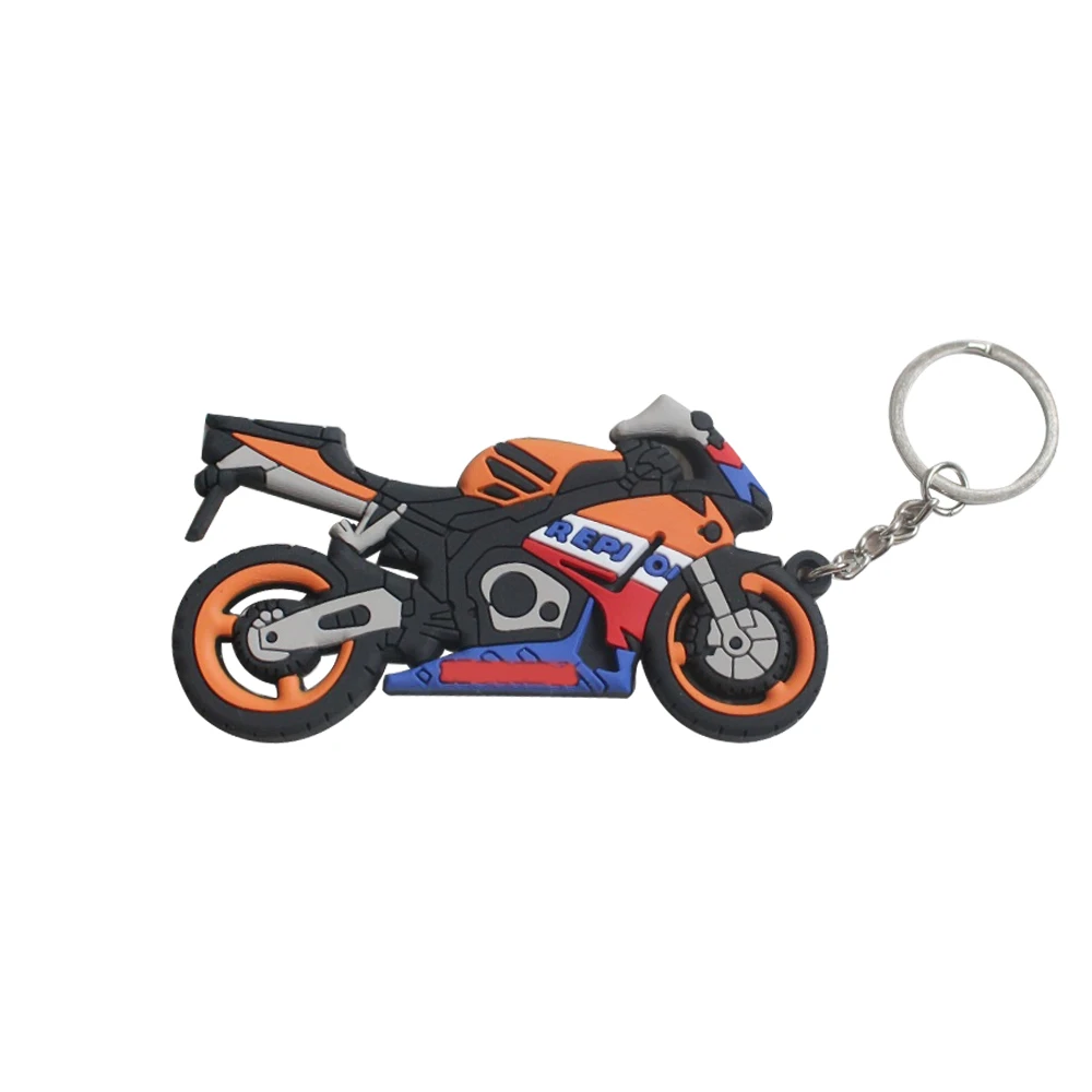 Rubber Keychain Custom Logo Soft PVC Keychain promotion Custom cartoon character Rubber Keychain