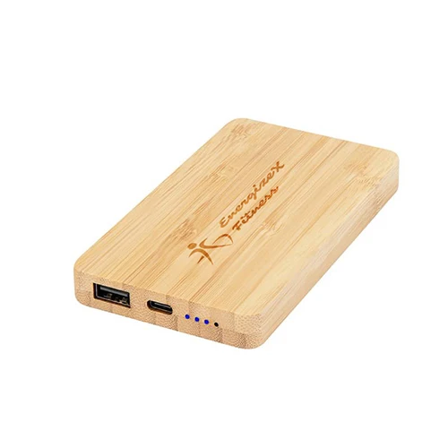 5000 мАч бамбуковый Power Bank