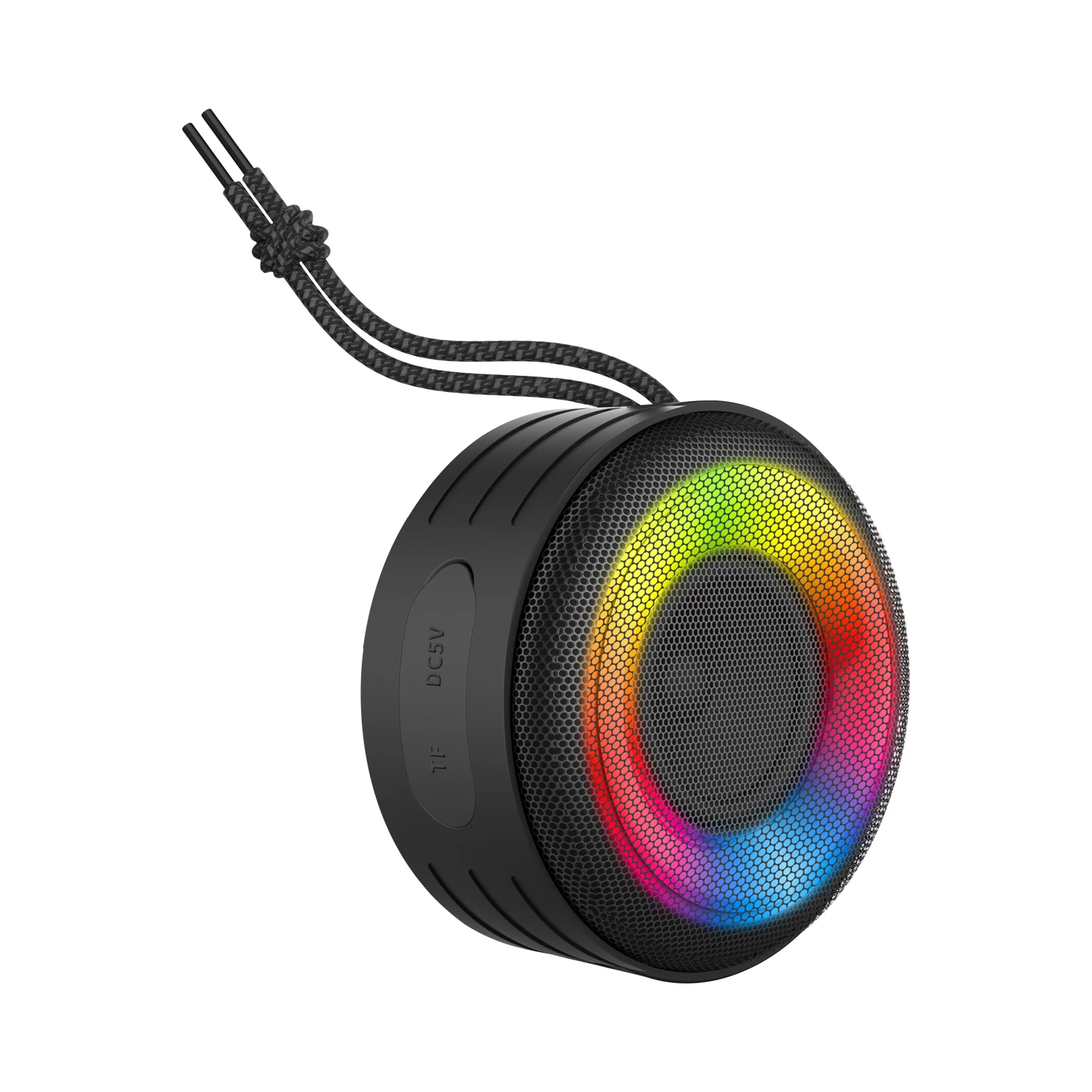 Manufacturer Mini Bluetooth Speaker Waterproof with TF Card RGB lights Round Shape (K216)