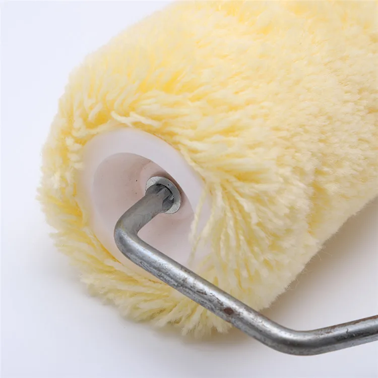 paint roller brush design  Europe style steel frame solid color paint cover refill flexible oil wall painting roller paint brush