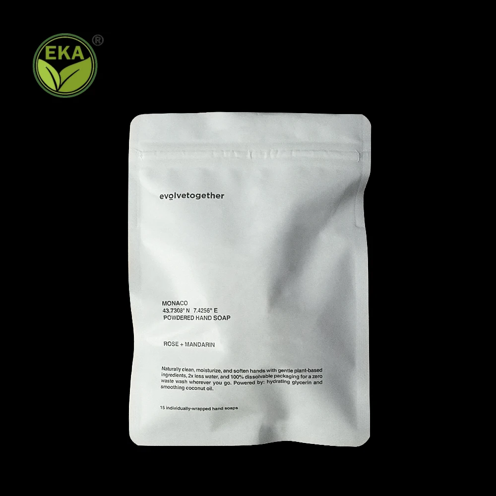 Eco Friendly Degradable Custom Logo Food Grade Stand Up Candy Calcium Tablet Chewing Gum Kraft Paper Biodegradable Bag