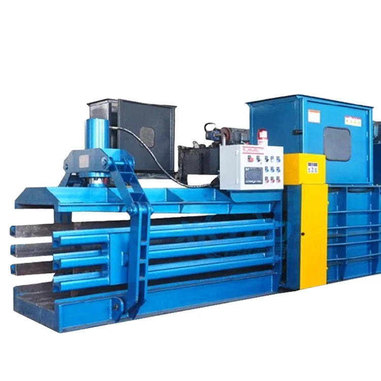 PET bottle automatic tie baling machine automatic tie baler bottle waste cotton baler machine used clothes  hydraulic baler