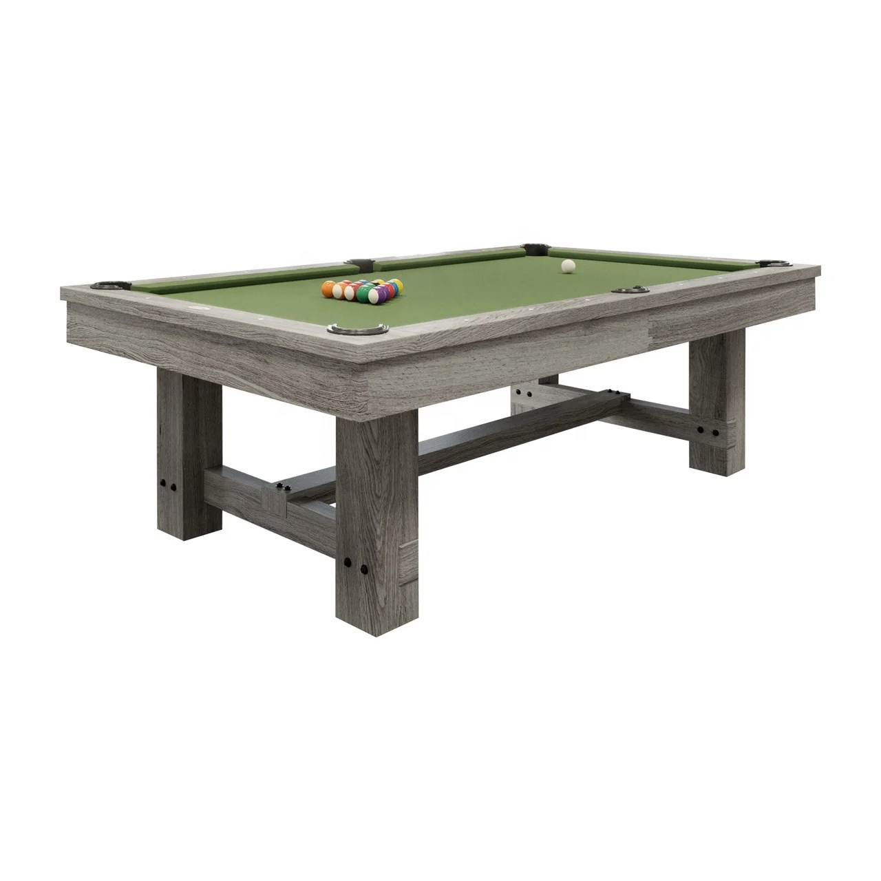 Factory Direct Supply Cheap Price Custom Indoor American Style Solid Wood Slate Bed Country Billiard Pool Table On Sale