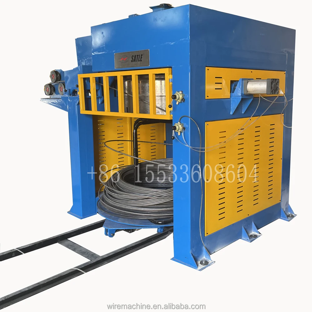 Inverted high speed vertical wire drawing machine with Rubber Roller