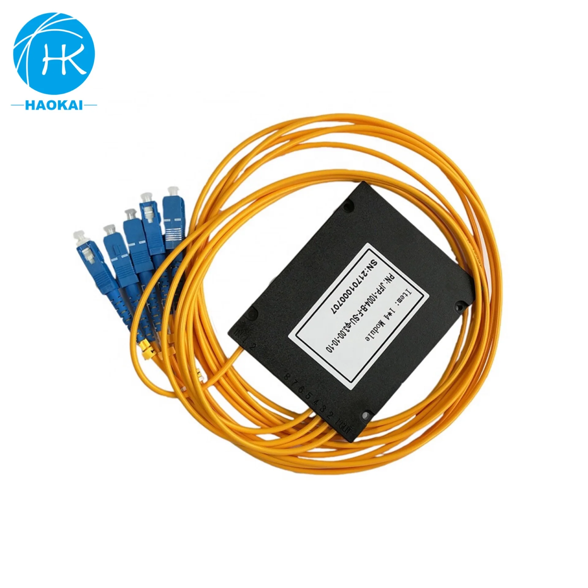 1X4 ABS coupler fiber optic plc splitter 2.0mm cable and SC/APC PC UPC Connector