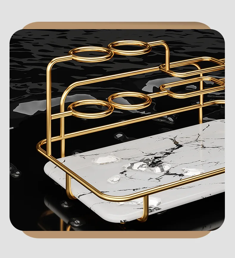 high quality toothbrush holder gold set toothbrush holder