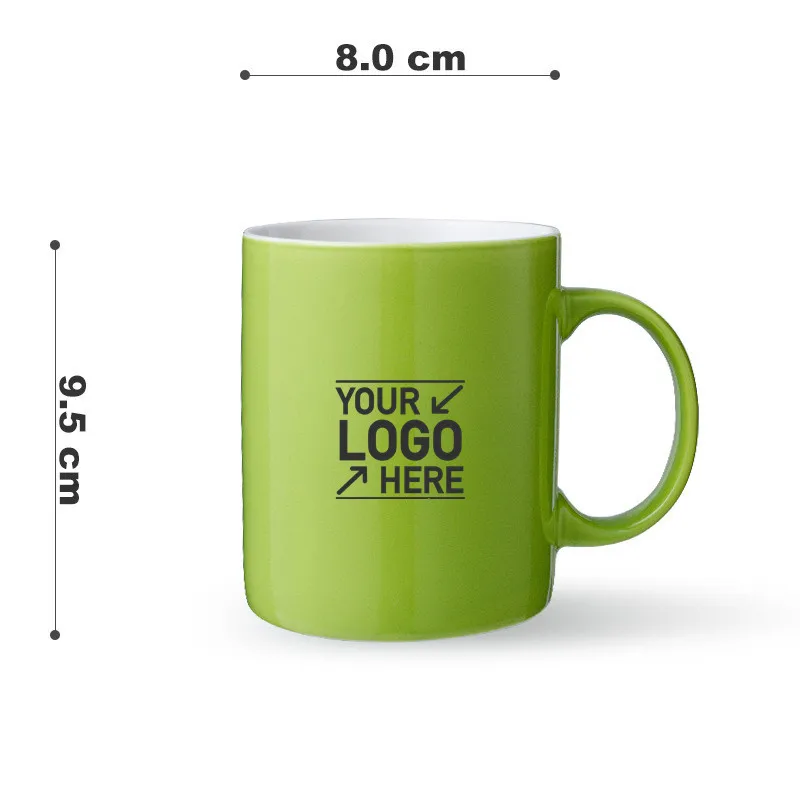 11oz Coffee Mugs Custom Logo Matte Black Ceramic Cup Promotion Glossy Ceramic Mug Advertising Gift Mugs Custom Printing Cups