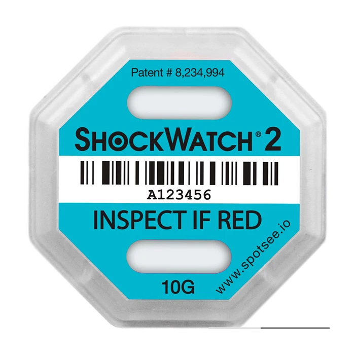 Original ShockWatch Label with Companion Labels ShockWatch2 Indicator Stickers
