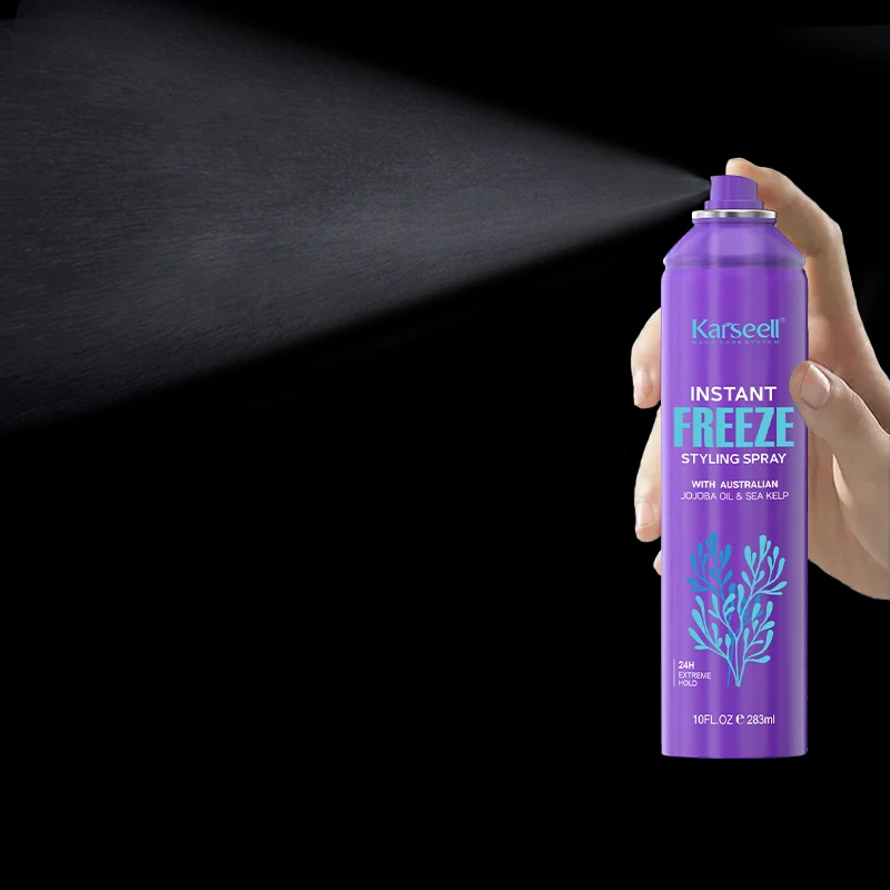 OEM hair styling spray for men and women hair strong hold spray quick dry hair setting spray